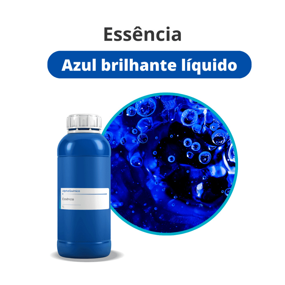 Essência Azul Brilhante Líquido