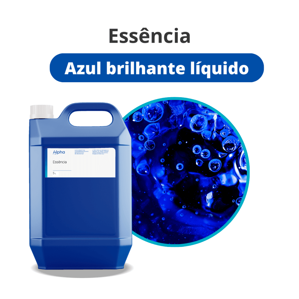 Essência Azul Brilhante Líquido