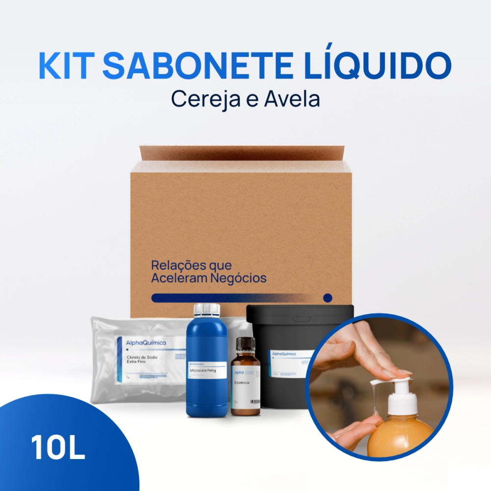 Kit Sabonete Liquído Cereja e Avelã 10kg