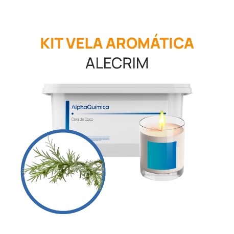 Kit Vela Alecrim Herbal